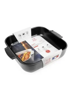 Peugeot Saveurs Appolia Plat four céramique carré noir satin 36 cm - 14.25in -><noscript><img width=