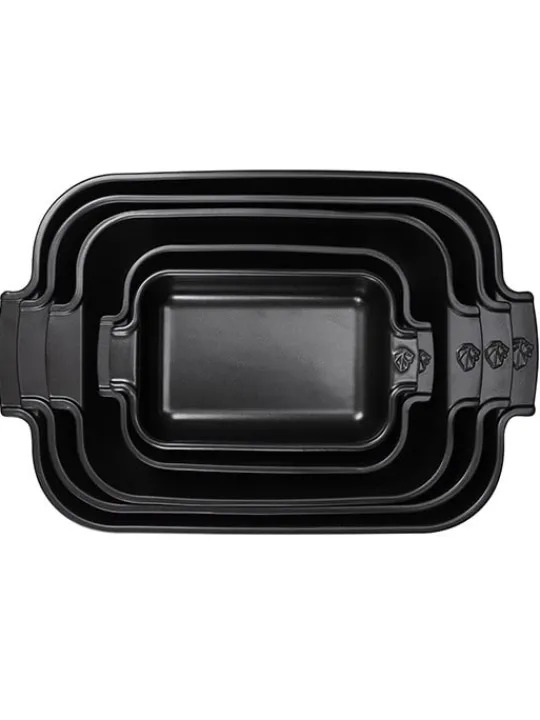 Peugeot Saveurs Appolia Plat four céramique individuel rectangle noir satin 22 cm -> Idées Cadeaux -50€|Plats Individuels