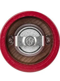 Peugeot Saveurs Bistro Moulin à poivre manuel en bois laqué, rouge passion, 10 cm - 4" -><noscript><img width=