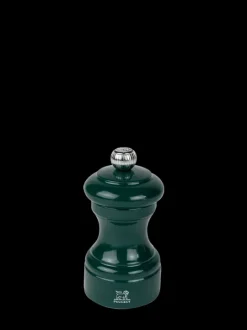 Peugeot Saveurs Bistro Moulin à poivre manuel en bois laqué, vert forêt, 10 cm - 4in. -> Envie De Couleurs|Moulins À Poivre