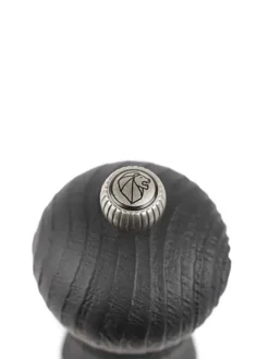 Peugeot Saveurs Bistro nature black Moulin à sel en bois upcyclé, noir, 10 cm - 4in -><noscript><img width=