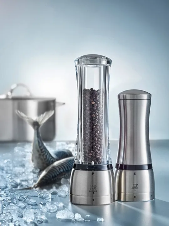 Peugeot Saveurs Daman Moulin à poivre manuel en acryl et inox u'select 21 cm -> Idées Cadeaux -100€|Envie De Design