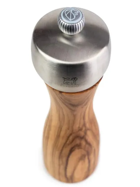 Peugeot Saveurs Fidji Moulin à sel manuel en bois d' et inox 20 cm -> Moulins À Sel Et Salières
