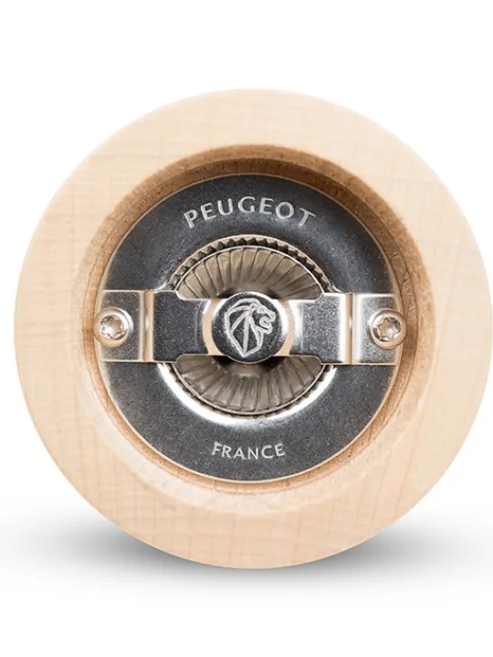 Peugeot Saveurs Fidji moulin à sel manuel en bois d' et inox 15cm -> Moulins À Sel Et Salières