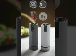 Peugeot Saveurs Line electrique Moulin à sel électrique rechargeable u'select, batterie lithium-ion, aluminium, 15 cm - 6in. -><noscript><img width=