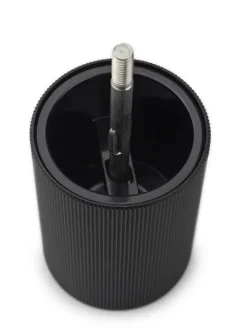 Peugeot Saveurs Line Moulin à poivre manuel en bois et aluminium noir mat, 12 cm - 4,75in -><noscript><img width=