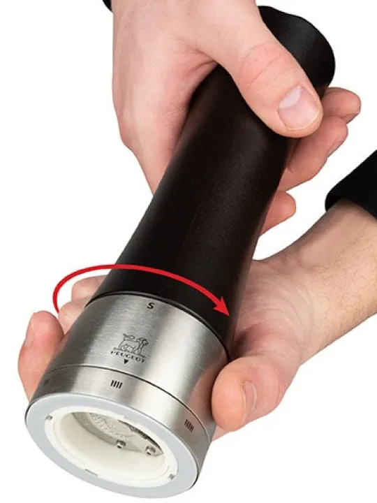 Peugeot Saveurs Madras Moulin à sel manuel en bois et inox u'select couleur 16 cm -> Idées Cadeaux -100€|Moulins À Sel Et Salières