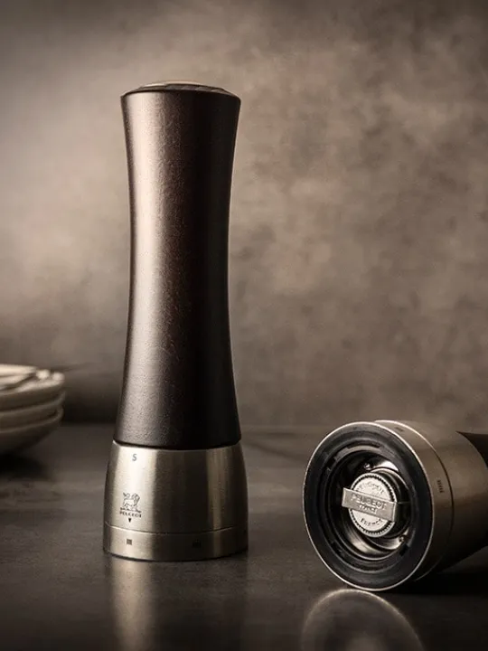 Peugeot Saveurs Madras Moulin à sel manuel en bois et inox u'select couleur 16 cm -> Idées Cadeaux -100€|Moulins À Sel Et Salières