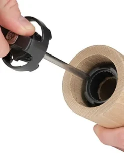Peugeot Saveurs Naka moulin à graines de lin en bois naturel 11 cm - 4,5‘‘ -><noscript><img width=