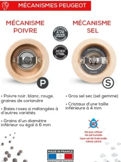 Peugeot Saveurs Pack paris-rama ardoise 18 cm Duo de moulins à poivre et à sel en bois avec entonnoir inox en coffret cadeau -> Coffrets Cadeaux|Duos Et Combi 2 En 1