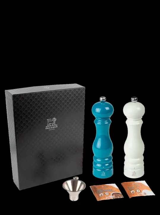Peugeot Saveurs Pack ParisRama u'Select Bleu Pacifique et Ivoire 22 cm -> Coffrets Cadeaux|Duos Et Combi 2 En 1