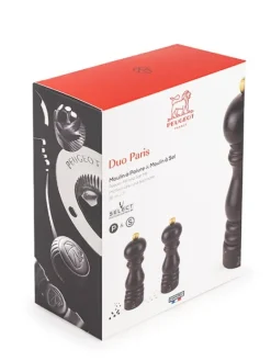 Peugeot Saveurs Paris u'select Duo de moulins à poivre et à sel manuels u'select en bois couleur 18 cm -><noscript><img width=