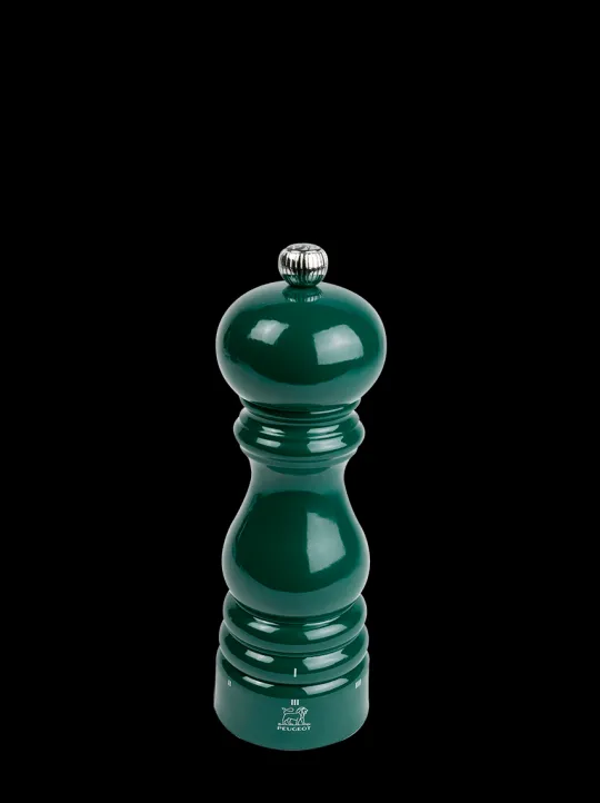 Peugeot Saveurs Paris u'select Moulin à poivre manuel u'select en bois laqué, vert forêt, 18 cm - 7in -> Idées Cadeaux -100€|Envie De Couleurs