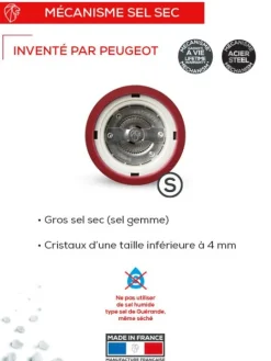 Peugeot Saveurs Paris u'select Moulin à sel manuel u'select en bois laqué, vert forêt, 18 cm - 7in -> Idées Cadeaux -100€|Envie De Couleurs