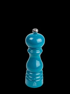 Peugeot Saveurs Paris u'select Moulin à sel manuel u'select en bois laqué, bleu pacifique, 18 cm - 7in -> Idées Cadeaux -100€|Envie De Couleurs