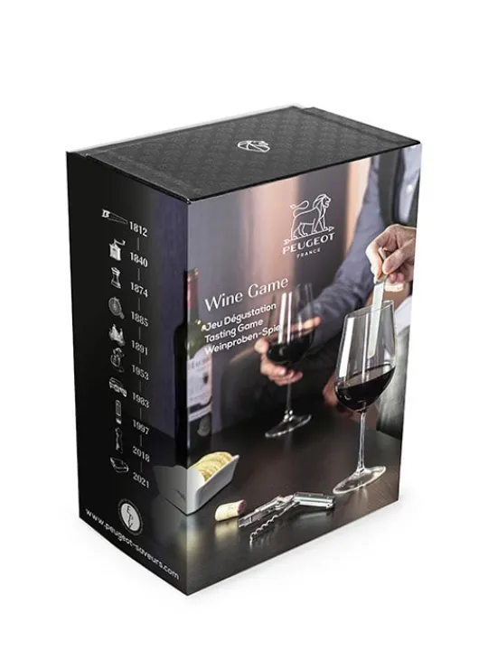 Peugeot Saveurs Wine game Clef du vin travel et tire-bouchon sommelier clavelin en coffret cadeau -> Idées Cadeaux -100€|Coffrets Cadeaux